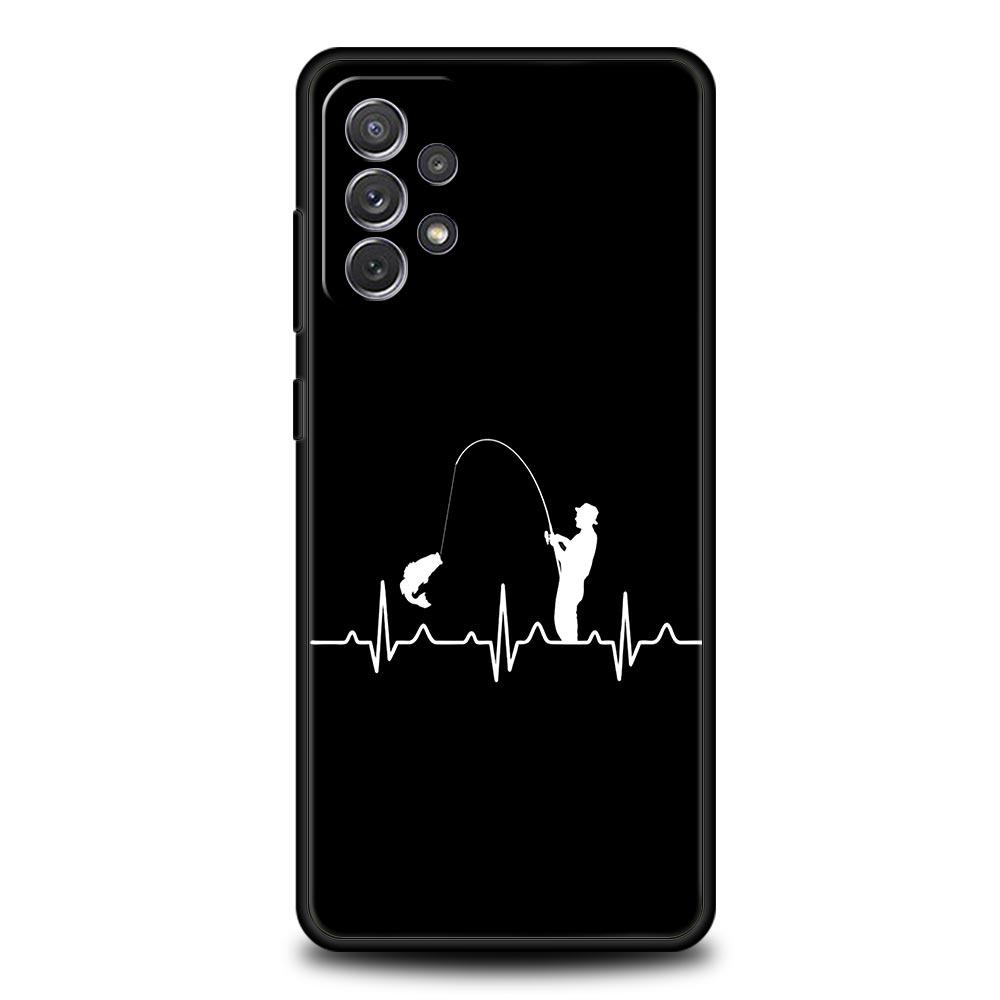 Чехол для телефона Samsung Galaxy A15 A13 A51 A71 A41 A31 A21S A03S A05 A35 A32 A55 A23 A25 A33 A53 A73 5G Чехол Рыбалка Карп Рыба