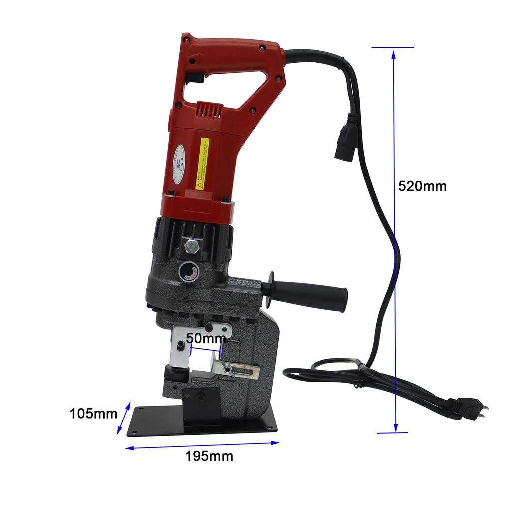 INTBUYING Электрический гидравлический перфоратор 10т Мощный гидравлический перфоратор Сверление отверстий Швеллер Стальной уголок Стальная медная пластина Алюминиевая пластина Стальная пластина Железо
