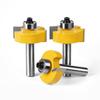 5Pcs 8mm Shank T Slot Router Bit With Bearing Wood Slotting Milling Cutter T Type Rabbeting