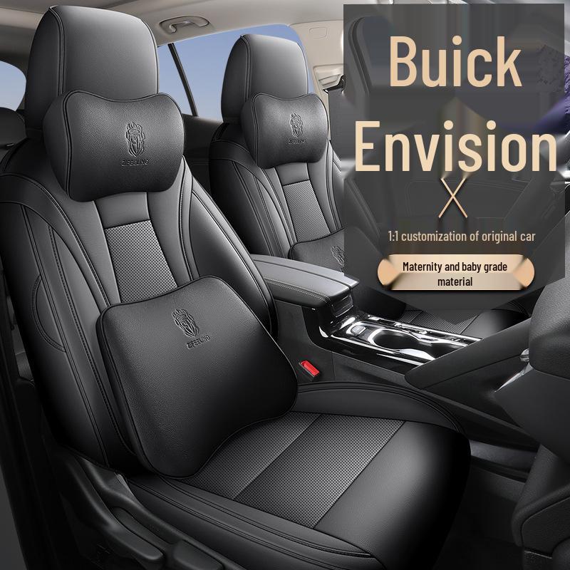 Buick Envision Full Coverage Leather Seat Cover - All-Season, Universal Fit.