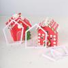 1~10 шт. Рождественский пряничный домик для печенья, форма для печенья, тиснение, сахарная выпечка, десерт, печать, штамп