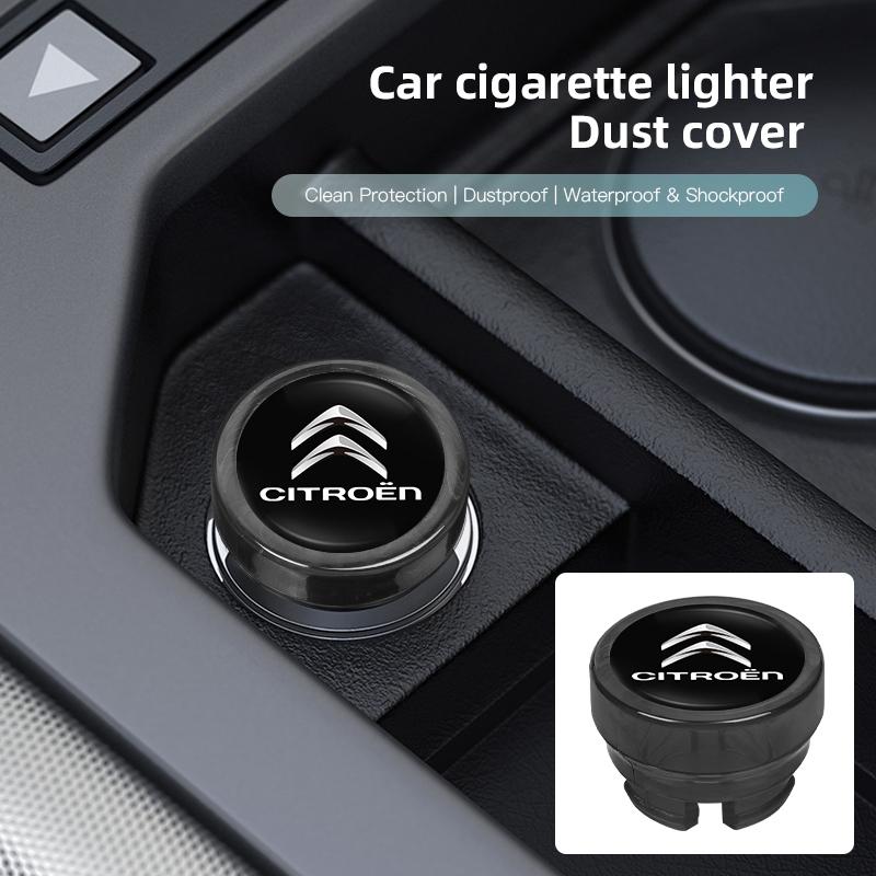 Car Cigarette Lighter Dust Cover For Citroen C4 C3 C2 C1 DS3 Berlingo Cigarette Lighter Waterproof Anti Electricity Cap keychain