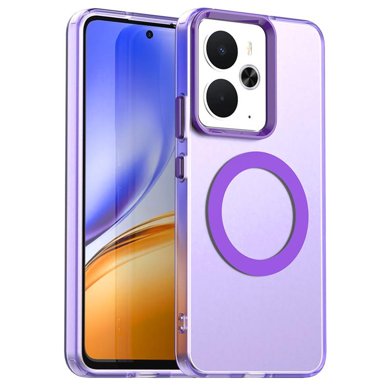 Прозрачный чехол с магнитной адсорбцией и беспроводной зарядкой для Realme 14T, прозрачный чехол для телефона Realme 14T, чехол для Realme 14T для Realme 14T 5G 6,67 дюйма