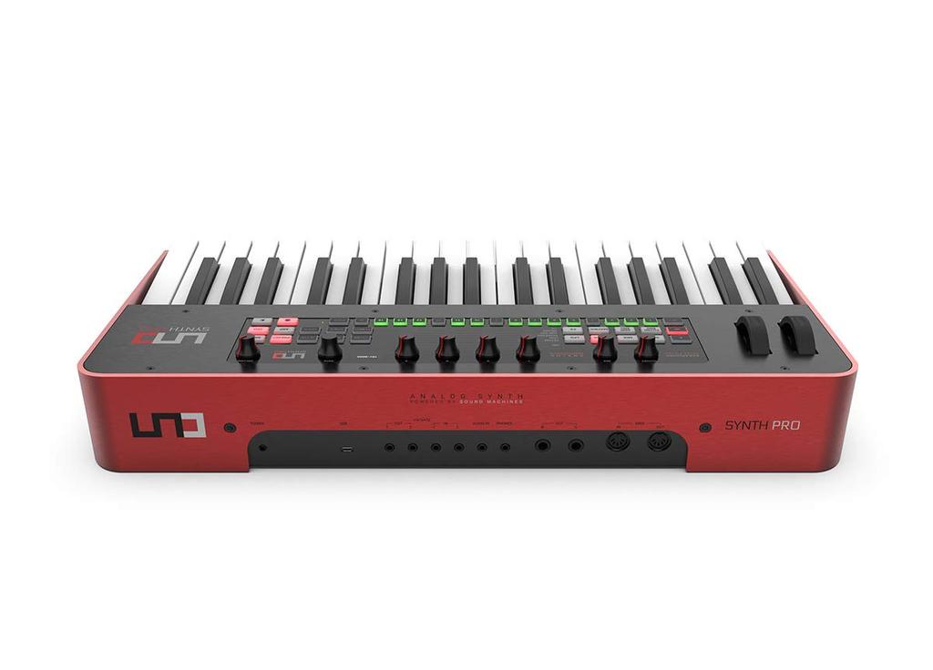 Аналоговый синтезатор IK Multimedia UNO Synth Pro, 37 клавиш, клавиатура Fatar Synth Action, колесо высоты тона, колесо модуляции, пошаговый секвенсор CV []