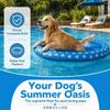 Oval Cushion Shape Pet Floating Raft Flat Center Inflatable Pet Toy  Outdoor Water Games