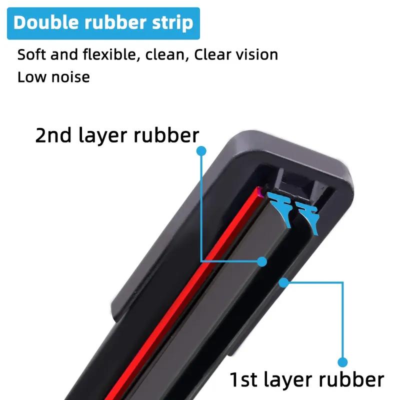 3PCS Car Wiper Blades for 2015-2020 SUZUKI Vitara MK4 Rear Windshield Wipers Double Rubber Car Accessories 2017 2018 2019 2020