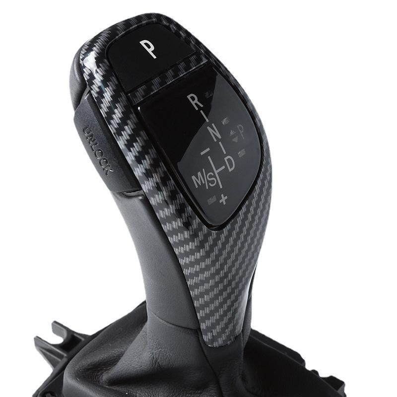 For BMW F30 F10 F32 F33 F31 F34 F06 F12 F25 F26 1 3 3GT 4 5 5GT 6 7 Series 13-17 Gloss Black Car Gear Knob Shift Lever Cover