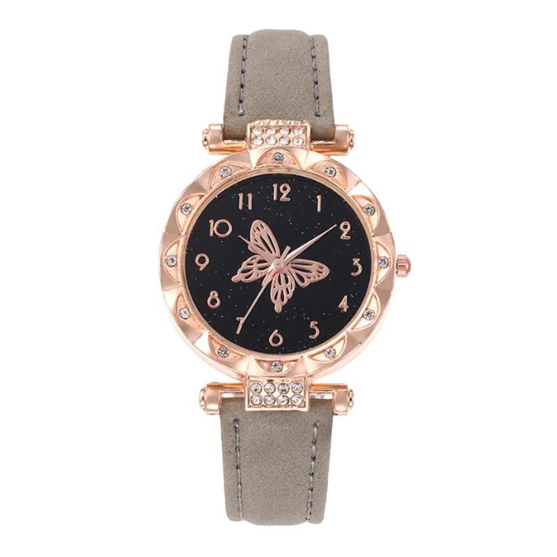 The  Women'S Bracelet Watch Is A Stylish Simple Butterfly Five-Piece Watch Set