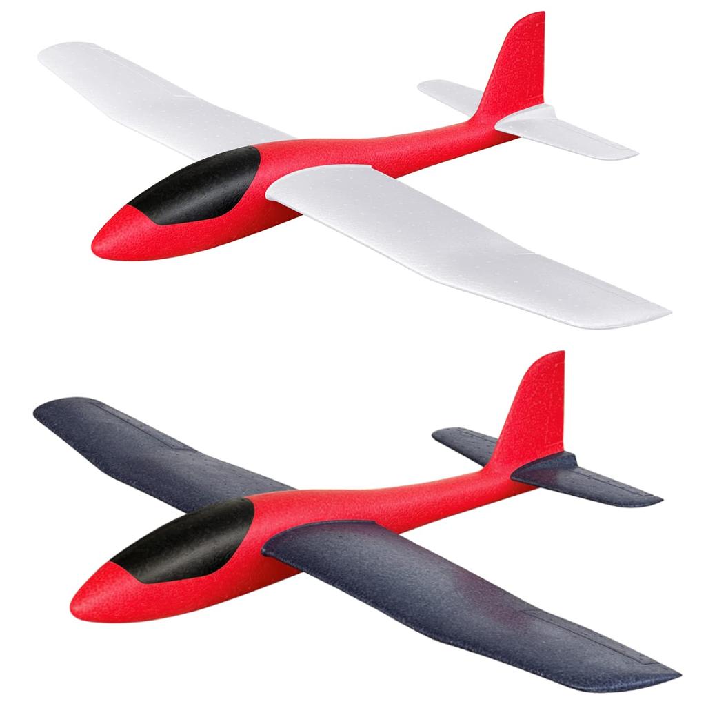 WORK 2pcs Foam 86cm Super Large Airplane Toy Hand Throwing Outdoor Play STEM RC Conversion for Kids All Ages HAWK'S Glider, Airplane, & & &