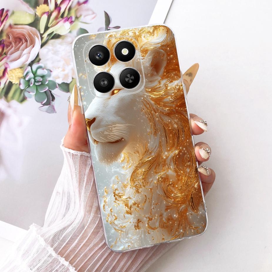 For Honor 400 Smart 5G Case LGN-NX1 Luxury Flowers Butterfly Painted Cover Silicone Case For Honor X7d X 7d HonorX7d Soft Fundas