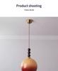 Caramel Glass Chandelier: Retro Wabi-Sabi Design for Bedroom, Restaurant, or Bar.