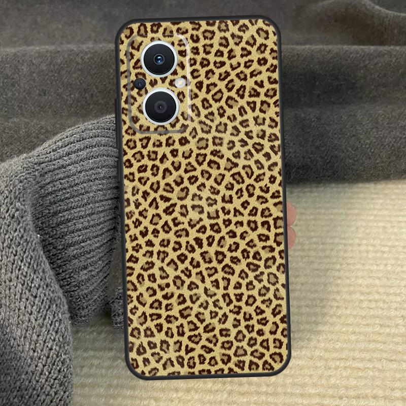 Leopard Print Cover For OPPO Reno 11F 12F 13F 14F 8T 7 8 10 11 12 13 14 Pro OPPO Find X9 X8 X6 X5 Pro Case