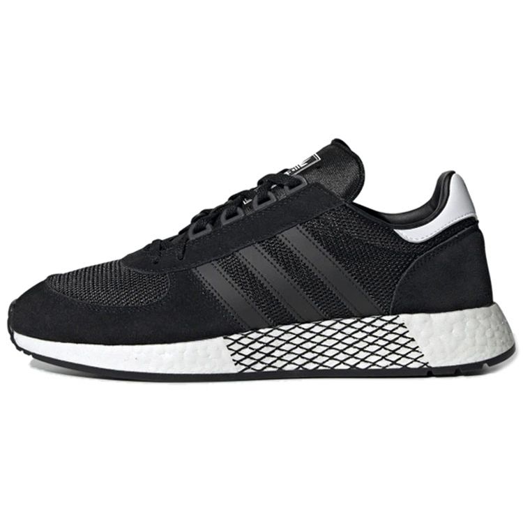 adidas Оригинальные Спортивные кроссовки Marathon Tech Нескользящие Легкие Низкие Повседневные Кроссовки Унисекс Черно-белые EE4924