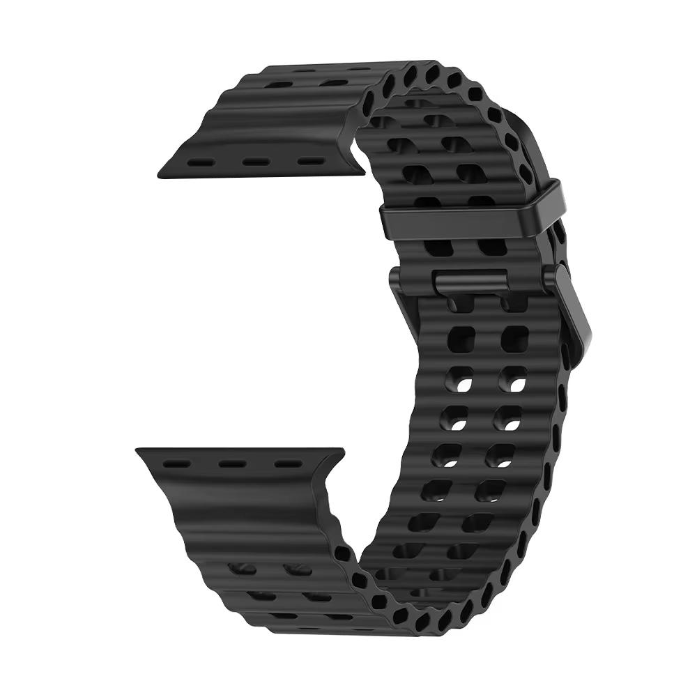 Ocean Strap for apple watch 10 Band 44mm 45mm 41mm 49mm 42mm 46mm silicone correa bracelet iWatch series 5 7 6 3 se 8 Ultra 2 9
