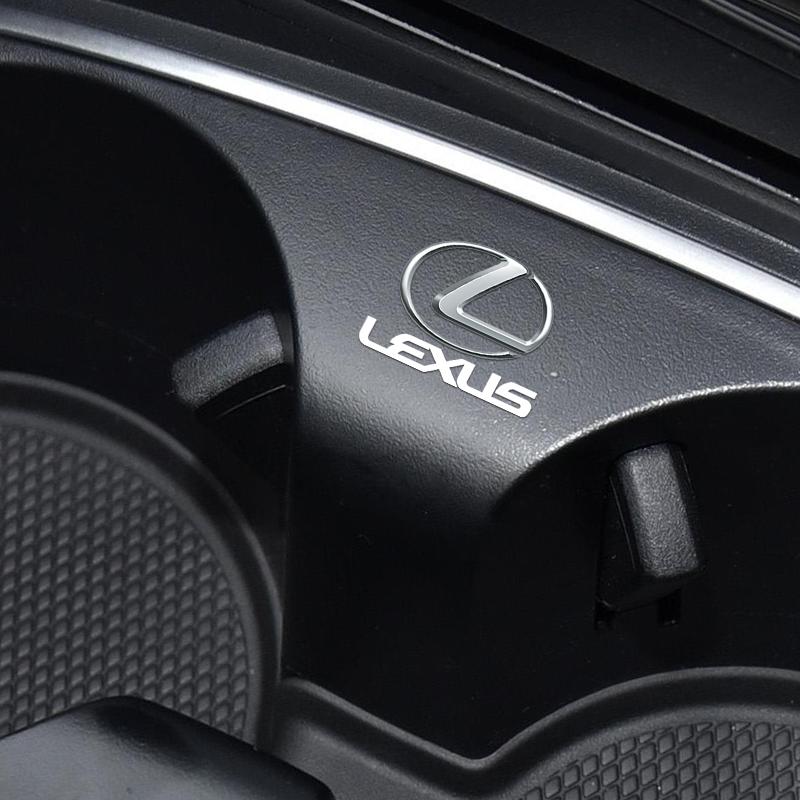 1/2/5/10PCS Car Logo Car Door Handle Anti Scratches Stickers For Lexus F SPORT IS250 IS200 CT200h GS300 LS430 RX450h LX570 IS300HK1