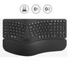 Ergonomic Split Keyboard with Wrist Rest 2.4G+Bluetooth Wireless Keyboard Backlit Rechageable Keyboard for Laptop Computer