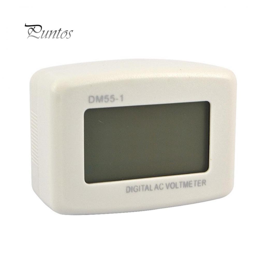 Цифровой вольтметр переменного тока DM5S-1 с ЖК-дисплеем, диапазон 80-300 В, вилка европейского стандарта для мониторинга дома и в офисе