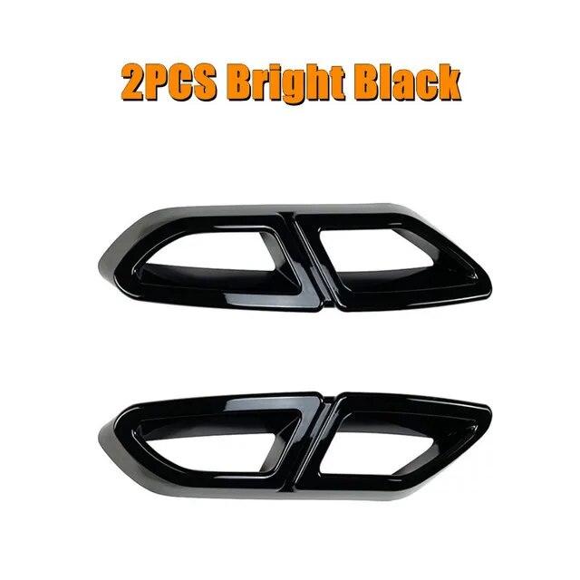 2Pcs/Set Car Rear Exhaust Pipe Tail Throat Exhaust Diffuser Frame Fit For VW Volkswagen Passat B8 2016- Auto Accessories