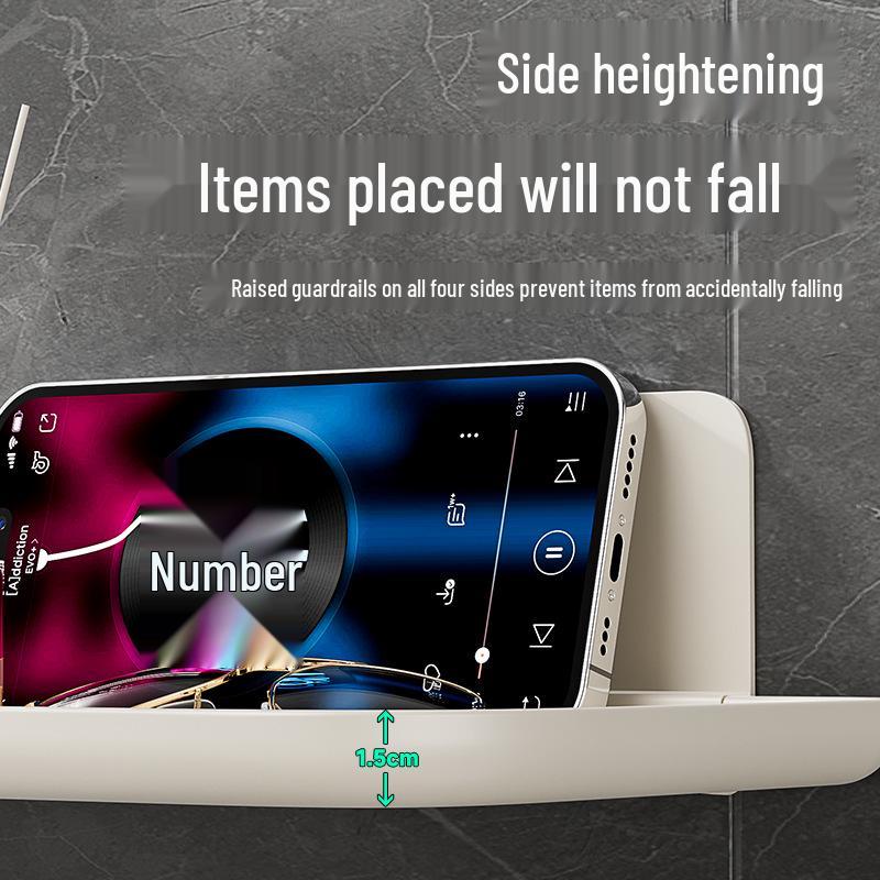 Компактная настенная складная полка для хранения в ванной комнате для одежды и туалетных принадлежностей