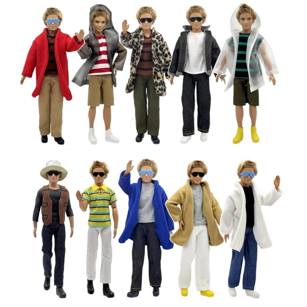 1 Set Ken Cloth Handmade Handsome Doll Accessories Casual Wear Suit for 30cm 12inch Ken Doll Suit Kids Gift