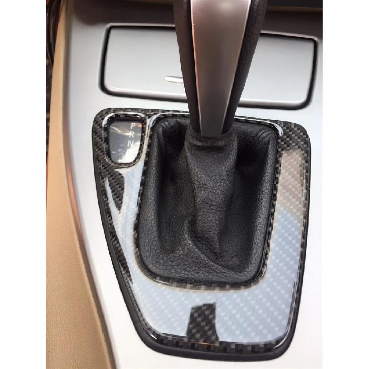 For Bmw E90 E92 Interior Trim Carbon Fiber Gear Shift Control Panel Cover Sticker LHD RHD Car Styling 3 Series Auto Accessories