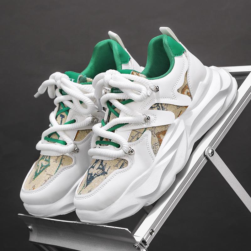 Модные мужские кроссовки, роскошные массивные повседневные кроссовки для мужчин, увеличивающие рост, обувь для пап, дышащая спортивная обувь, мужские кроссовки