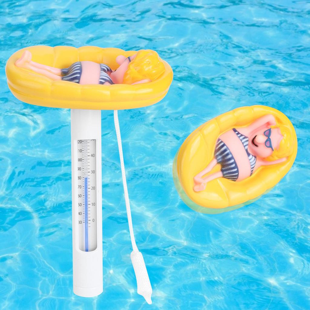 Lovely Cartoon Shape Floating Swimming Pool Thermometer Temperature Meter with Fahrenheit celsius Display