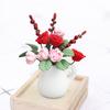 1:12 Cute Photography Props Ornament Doll House Vase Accessory