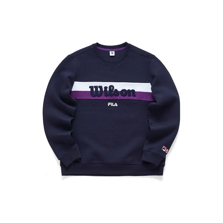 Новые мужские толстовки FILA Legend синего цвета A11M043222F-NV