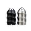 Factory Supply 10pcs Groove Ball Plunger M4~M24  Carbon/Stainless Steel  Spring Loaded Plunger Steel Ball Fastening Spring Screw