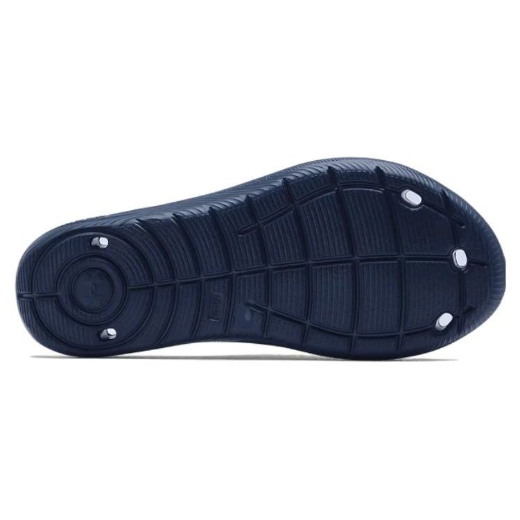 Under Armour Men's Locker IV SL Quick-Dry EVA Slides Navy White 3023758-401