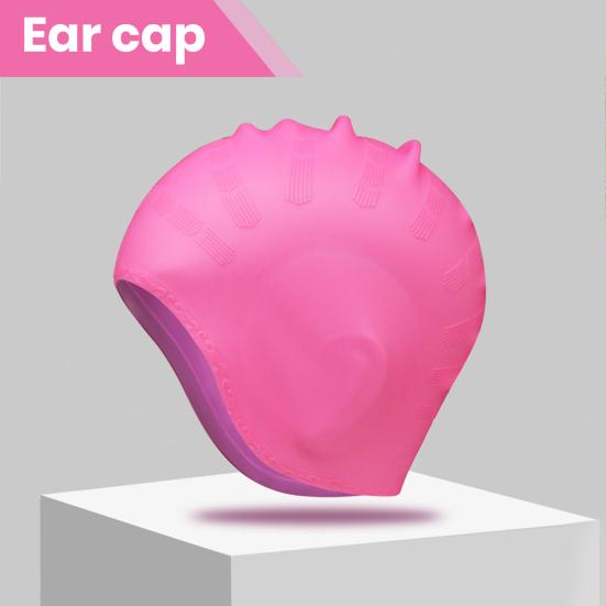 Шапочка для плавания, защита ушей, шапочка для плавания, эргономичный дизайн, высокая эластичность, приятная для кожи, полная защита, шапочка для плавания с длинными волосами