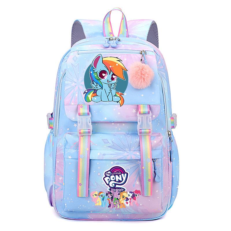 My Little Pony Женский Рюкзак Мальчики Девочки Сумка для Книг Сумка Мультяшный Студент Подросток Школьная сумка Рюкзак Mochila Подарок на День Рождения s каваи STEM DIY Набор для Моделирования 3D