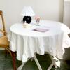 Runner Towel Table Cover White Lace Wavy Side Table Cloth Wedding Decoration Rectangular Tablecloths Chair Cushion