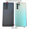 For OPPO Reno6 Pro 5G Glass Battery Cover Reno 6 Pro Back Door Rear Housing Panel + Camera Lens Adhesive