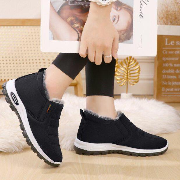 Зимние ботинки Plus Velvet Thick Cotton - Теплые и удобные зимние ботинки для женщин среднего и пожилого возраста