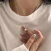 PANJBJ Стерлинговое серебро 925 пробы Неправильное ракушечное ожерелье для женщин Минимализм Модный дизайн Тренд Милые ювелирные изделия Подарок Дропшиппинг