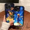 Масляная живопись Маленький принц Для iPhone 17 16 15 14 13 12 11 Pro Max Plus Черный Полное покрытие ТПУ Ударопрочный чехол