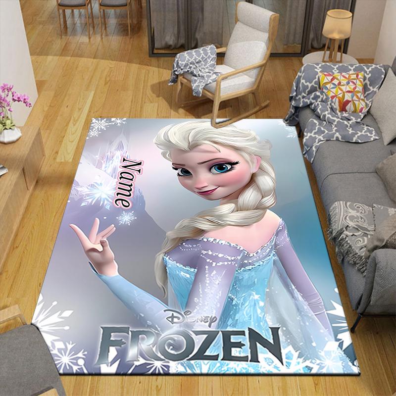 Custom 1Pc Elsa'S Magical Star Rug Office Carpet Indoor Outdoor Entrance Doormat Nonslip Soft And Comfortable Living Room D91662