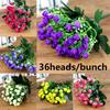 Elegant 36 Heads Artificial Silk Rose Flowers Bouquet For Wedding And Home Dcor