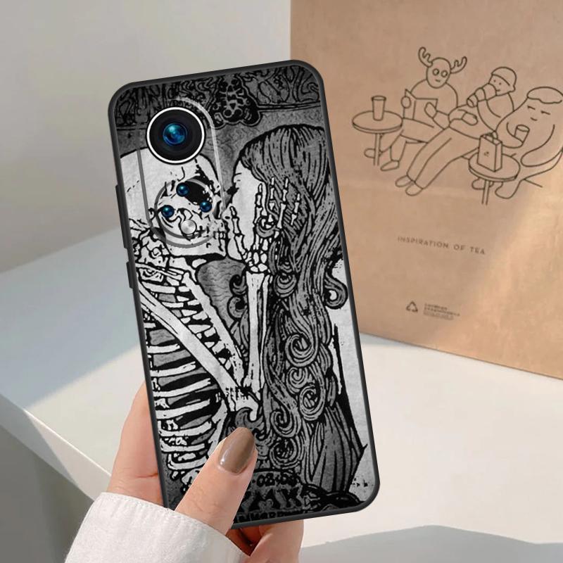 Чехол 'Поцелуй Черепа' для Honor Magic 7 Lite 5 6 8 Pro Чехол для Honor 400 200 90 70 50 X8a X8b X9a X9b X9c