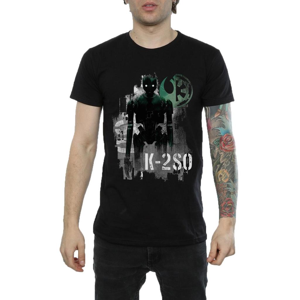STAR WARS Mens Rogue One K-2SO Gauze T-Shirt