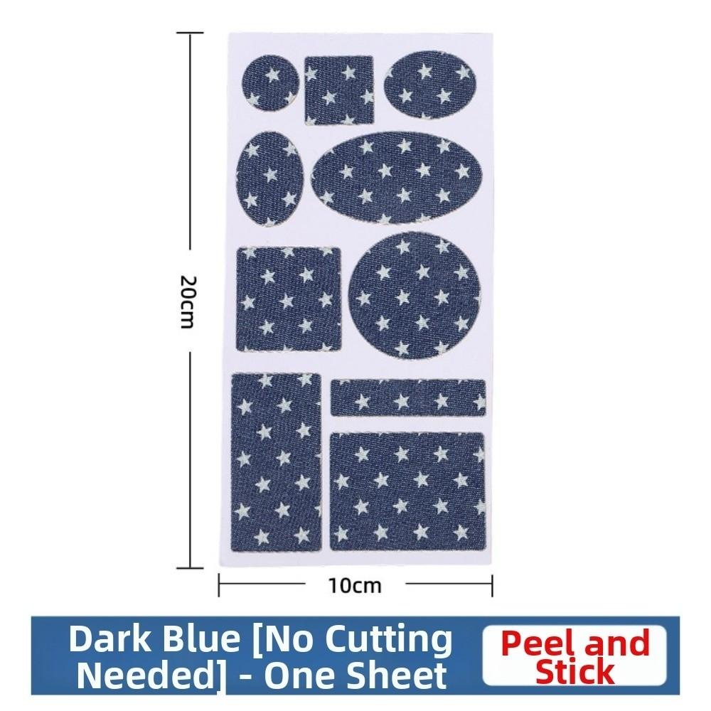 Reinforcement Repair Patches Blue Denim Clothing Patches New Self-Adhesive Patches for Knee Repair