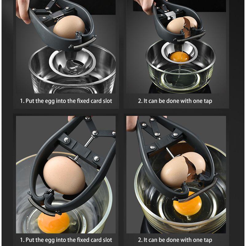 304 Stainless Steel Egg Opener Egg Shell Cutter Kitchen Accessories Egg Stripper Eggshell Separator Gadget