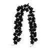 175/200CM Artificial Maple Leaf Garland Home Garden Indoor Outdoor Hanging Faux Red Leaves Plants Vine Halloween Fall Harvest Festival Decoration