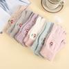 Gloves Women's Winter Velvet Thickened Snowman Outdoor Cold-proof Plush Warm Cute Knitted Gloves