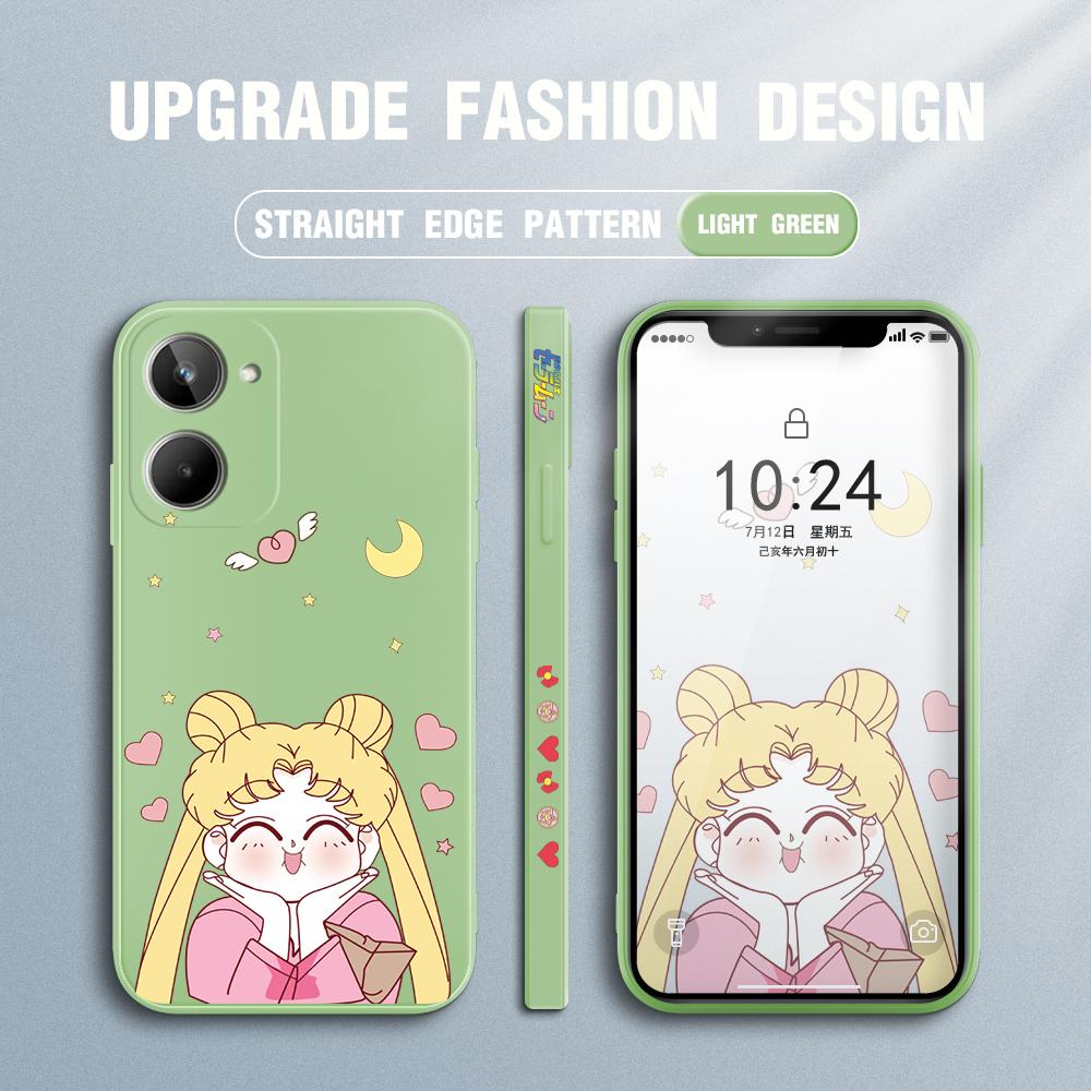 Чехол для телефона с милой мультяшной милой девушкой для iPhone 15 14 13 12 11 Samsung Galaxy S23 S22 A52 A52S, мягкий квадратный жидкий силиконовый чехол с полной защитой