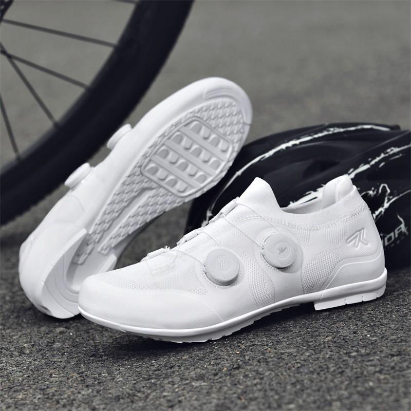 Cycling Shoes Women Men Road Bike Lockless Breathable Hard Sole Footwear
