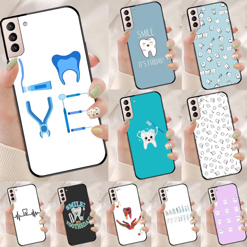Чехол-футляр для телефона Samsung Galaxy S25 Ultra S9 S10 S20 S21 S22 Plus S23 Ultra S24 FE с рисунком 'Стоматолог Зуб'