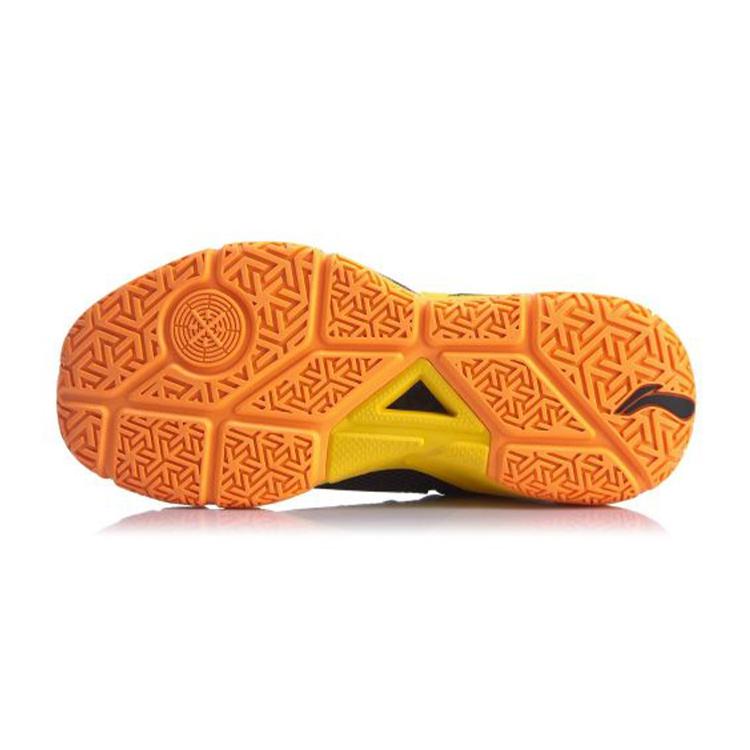 Li Ning Wade Fission 5 Амортизирующие Нескользящие Низкие Баскетбольные Кроссовки Мужские Черно-Желтые ABAP027-4